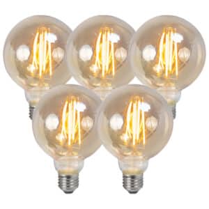 LUEDD Set mit 5 dimmbaren E27-LED-Filament-Rauchlampen 5 W 380 lm 2200 K