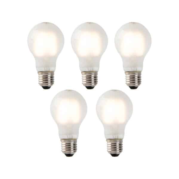 LUEDD 5er Set E27 LED Glühlampen Milchglas A60 2W 180 lm 2700K