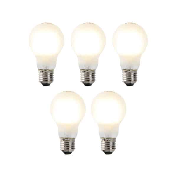 LUEDD Set mit 5 dimmbaren LED-Glühlampen E27 A60 7W 806 lm 2700K