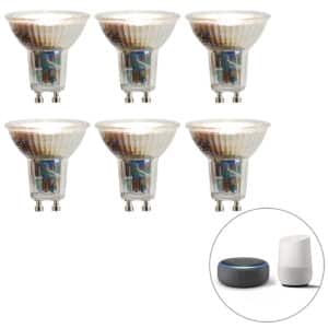 LUEDD Set mit 6 intelligenten GU10-LED-Lampen