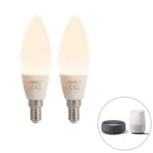 Calex Set mit 2 intelligenten E14-LED-Lampen B35 4