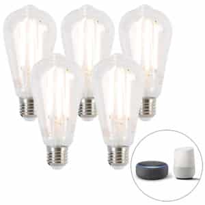 Calex Set mit 5 intelligenten E27-LED-Lampen