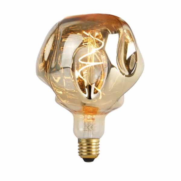 Calex E27 dimmbare LED-Lampe G125 Spiegelgold 4W 75 lm 1800K