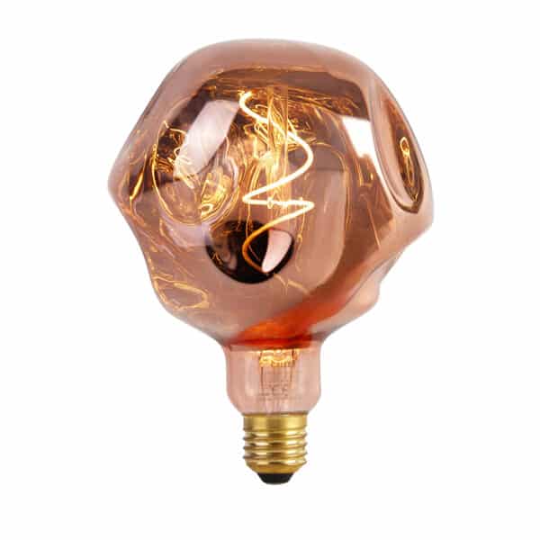 Calex E27 dimmbare LED-Lampe G125 rosa 4W 70 lm 1800K