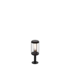 QAZQA Design Außenlampe schwarz 40 cm IP44 - Schiedam