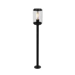 QAZQA Design stehende Außenlampe schwarz 100 cm IP44 - Schiedam