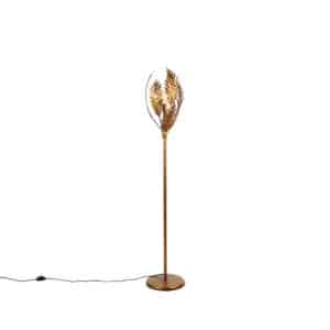 QAZQA Vintage Stehlampe Gold - Botanica