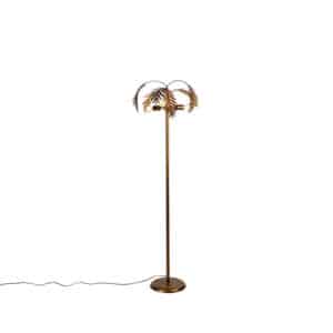 QAZQA Vintage Stehlampe Gold 3-Licht - Botanica