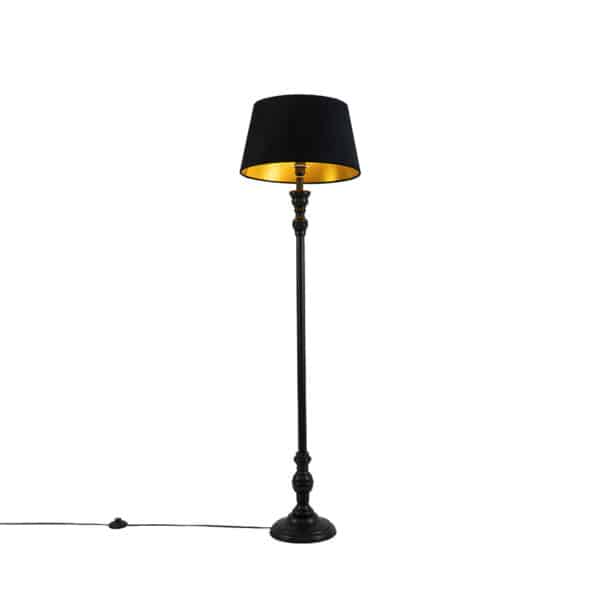 QAZQA Classic Stehlampe schwarz - Classico