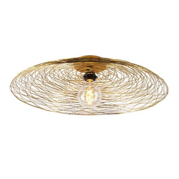 QAZQA Orientalische Deckenleuchte Gold 60 cm - Eichel