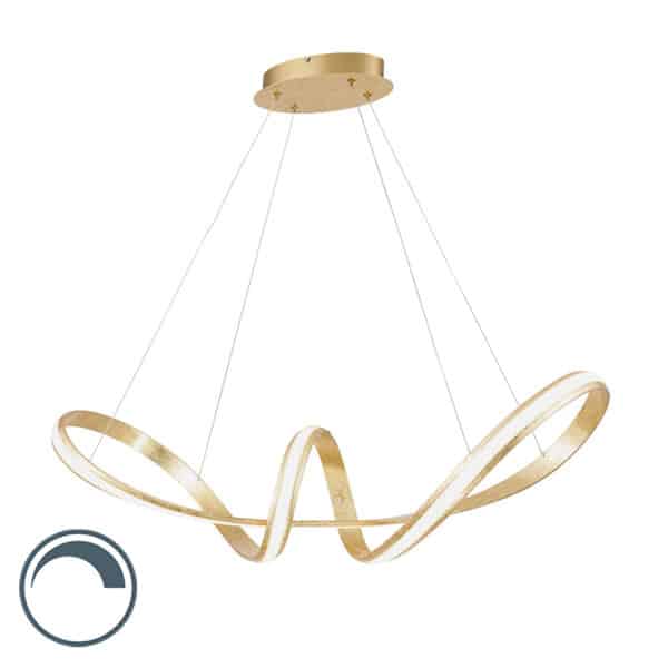 PAUL NEUHAUS Design Hängelampe Gold inkl. LED 80 cm - Belinda