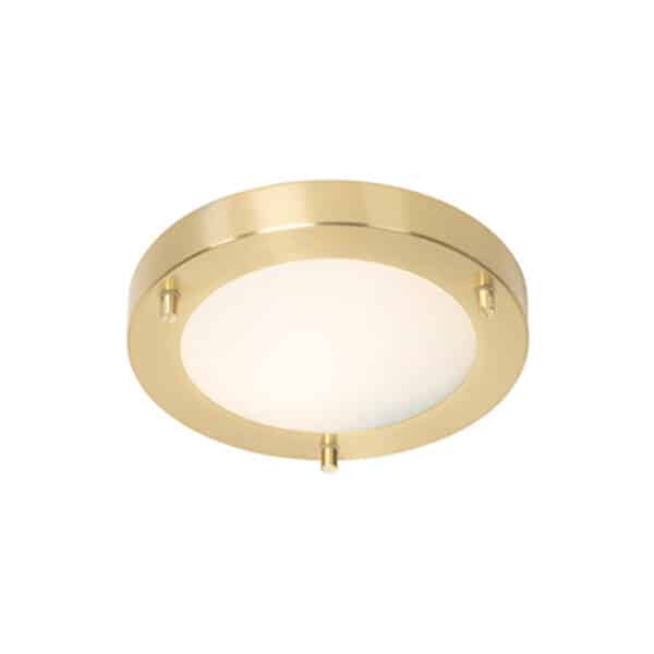 QAZQA Moderne Deckenleuchte Gold 18 cm IP44 - Yuma