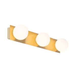 QAZQA Moderne Wandleuchte gold 48 cm IP44 3-flammig - Cederic