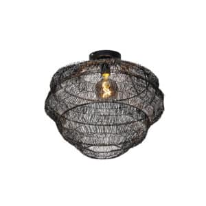 QAZQA Orientalische Deckenlampe schwarz 45 cm - Vadi