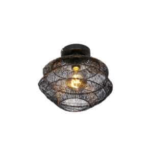 QAZQA Orientalische Deckenlampe schwarz 25 cm - Vadi