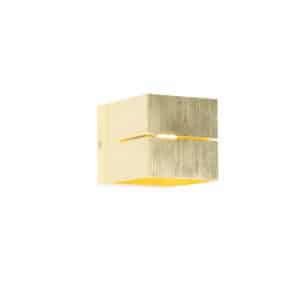 QAZQA Moderne Wandleuchte Gold 9