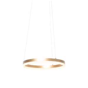 QAZQA Design Hängelampe gold 40 cm inkl. LED 3 Stufen dimmbar - Anello