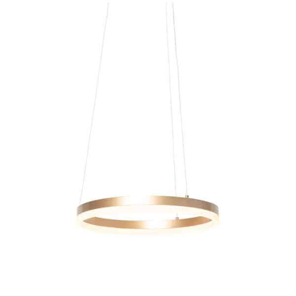 QAZQA Design Hängelampe gold 40 cm inkl. LED 3 Stufen dimmbar - Anello