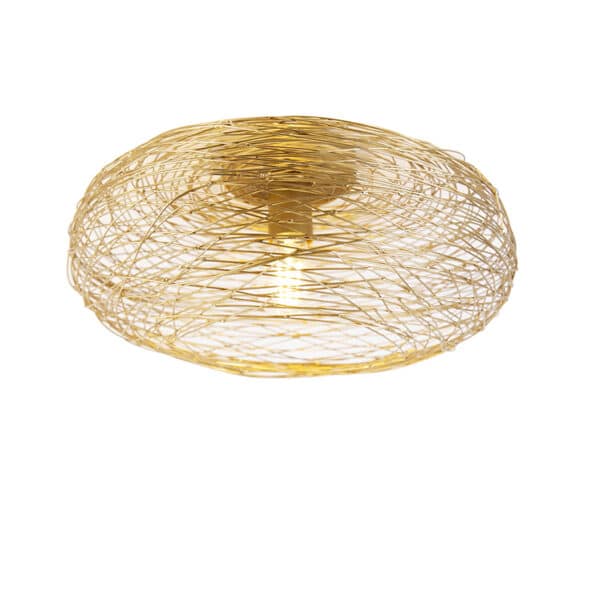 QAZQA Design-Deckenleuchte gold oval - Sarella