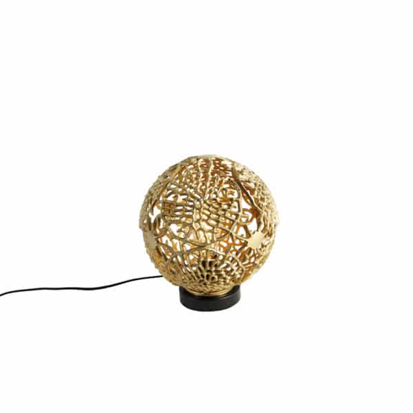 QAZQA Art Deco Tischlampe Gold - Maro