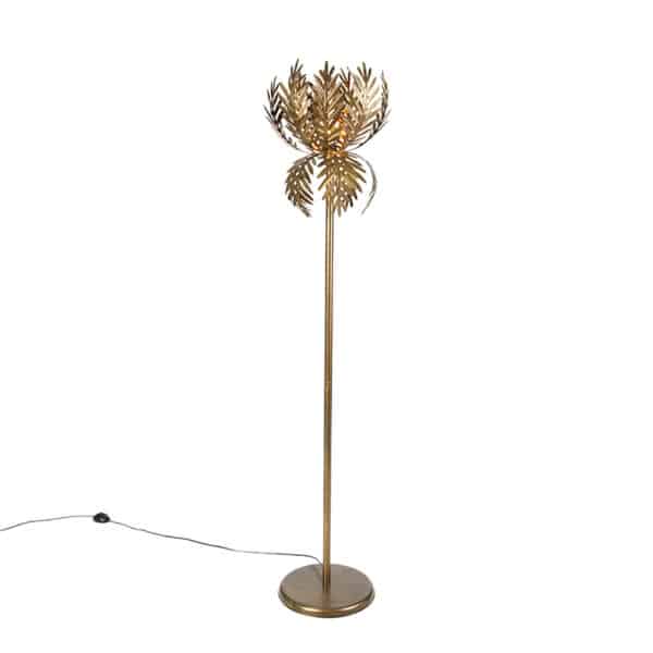 QAZQA Vintage Stehlampe Gold - Botanica Simplo