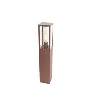 QAZQA Industrielle stehende Außenlampe rostbraun 80 cm IP44 - Charlois