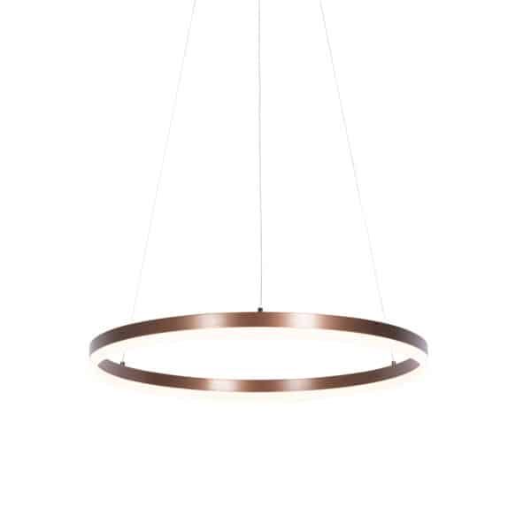 QAZQA Design-Hängelampe Bronze 60 cm inkl. LED 3-stufig dimmbar - Anello