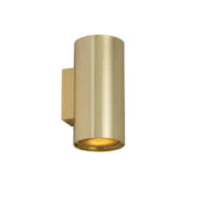 QAZQA Design-Wandleuchte gold rund 2-flammig – Sab Honey