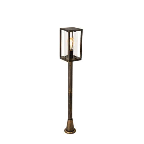 QAZQA Vintage stehende Außenlampe Antikgold 100 cm IP44 - Charlois