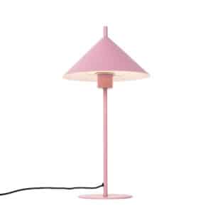 QAZQA Designer-Tischlampe rosa - Triangolo