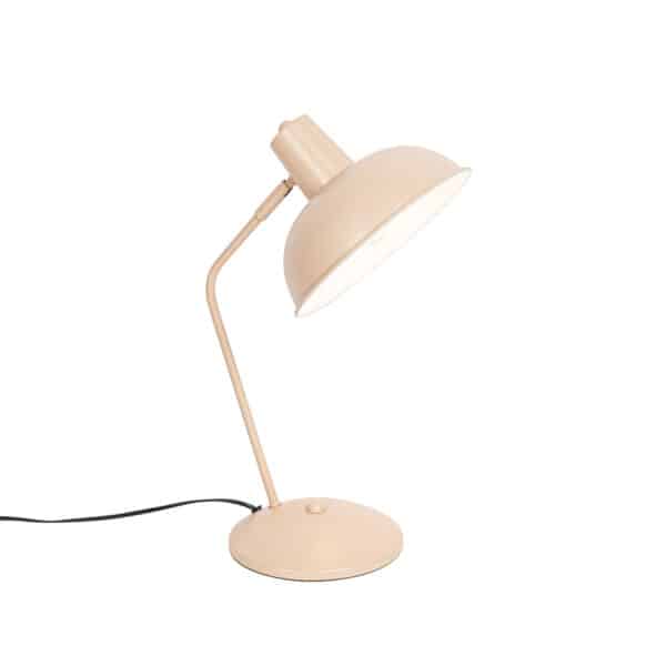 QAZQA Retro-Tischlampe beige - Milou