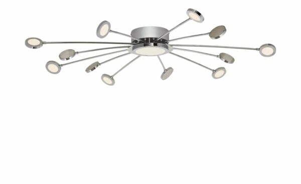 Trio LED-Deckenleuchte mit Fernbedienung ¦ silber Ø: 100