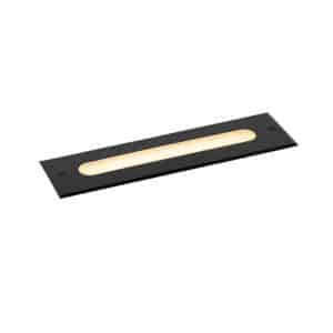 QAZQA Moderner Bodenstrahler schwarz 30 cm inkl. LED IP65 - Eline