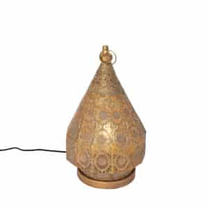 QAZQA Orientalische Tischlampe Gold 26 cm - Mowgli