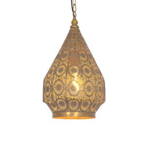 QAZQA Orientalische Hängelampe Gold 26 cm - Mowgli