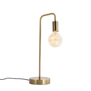 QAZQA Moderne Tischlampe Bronze - Facil