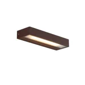 QAZQA Moderne Wandleuchte rostbraun inkl. LED IP65 - Hannah