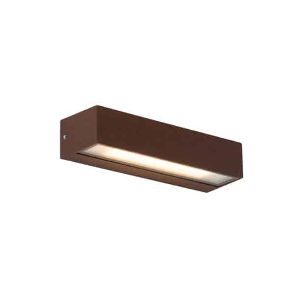 QAZQA Industrielle Wandleuchte rostbraun inkl. LED IP65 - Steph