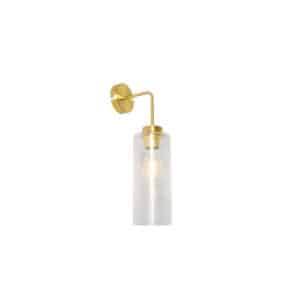 QAZQA Art-Deco-Wandleuchte Gold mit Glas - Laura