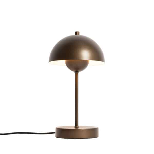 QAZQA Retro-Tischlampe dunkelbronze - Magnax Mini