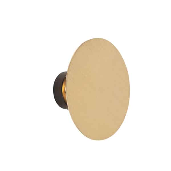 QAZQA Design Wandleuchte rund gold - Pulley