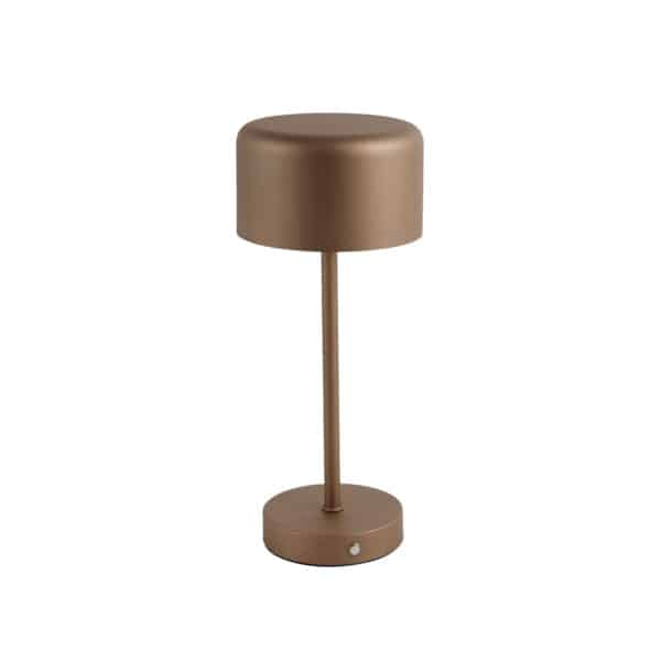 Trio Leuchten Moderne Tischlampe braun wiederaufladbar - Poppie