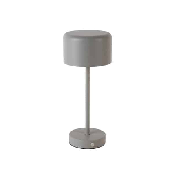 Trio Leuchten Moderne Tischlampe grau wiederaufladbar - Poppie