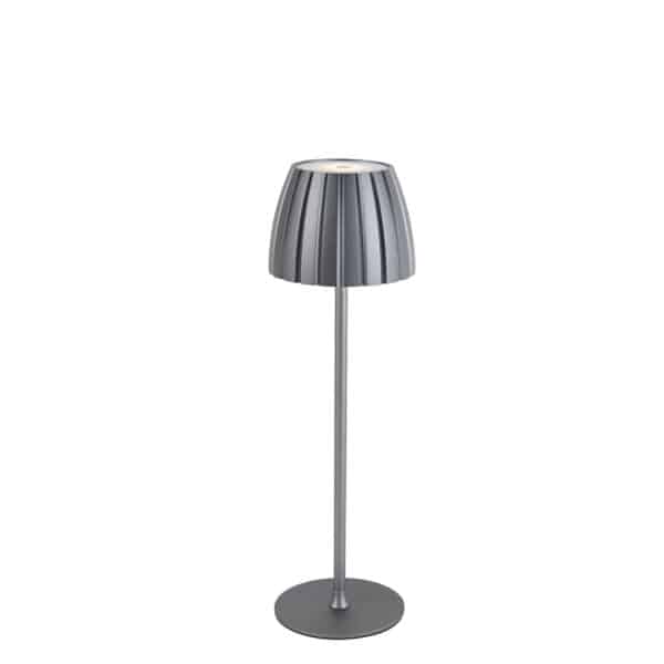 Light Trend Moderne Tischleuchte grau 3-stufig dimmbar wiederaufladbar - Dolce