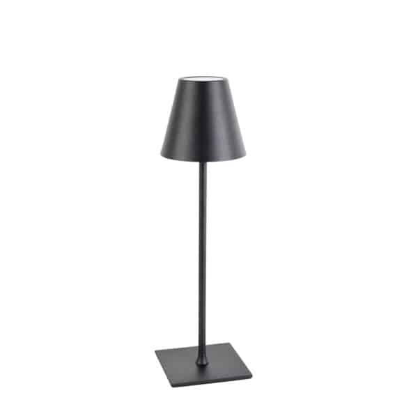 Light Trend Tischleuchte Schwarz 3-stufig dimmbar in Kelvin Wiederaufladbar - Tazza