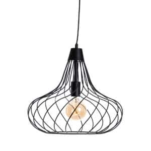 Honsel Moderne hanglamp zwart - Iggy