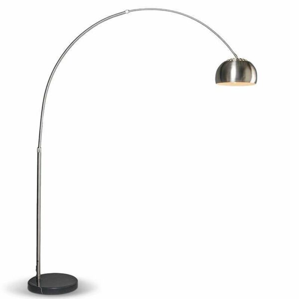 QAZQA Moderne Bogenlampe Stahl verstellbar - Grande