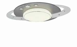 LED-Deckenleuchte ´Saturn´ ¦ grau ¦ Maße (cm): B: 50 T: 20