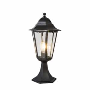 QAZQA Klassischer Outdoor-Laternensockel schwarz 48 cm IP44 – New Orleans