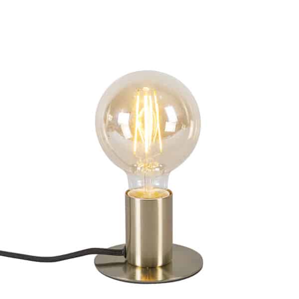 QAZQA Art Deco Tischlampe Gold - Facil